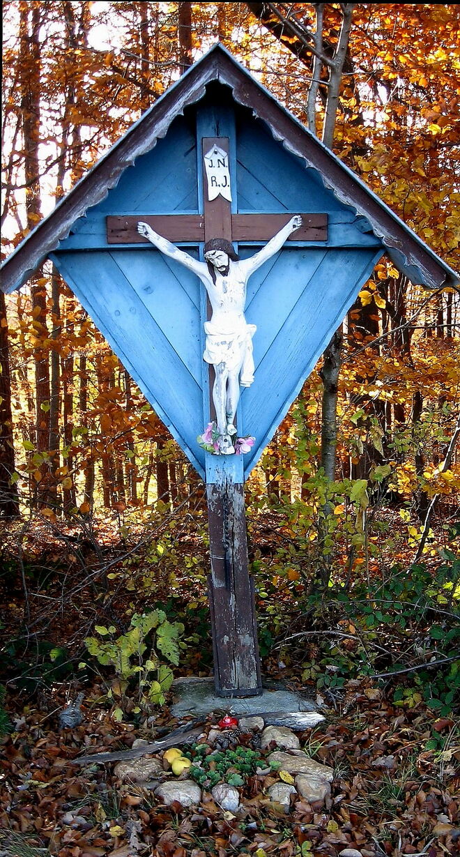 Ein Wegkreuz in der Oststeiermark