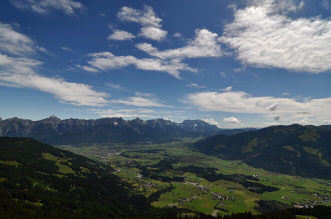 Der Himmel über dem Saalachtal