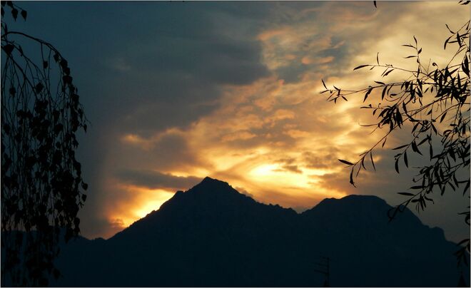 Heutiger Sonnenuntergang