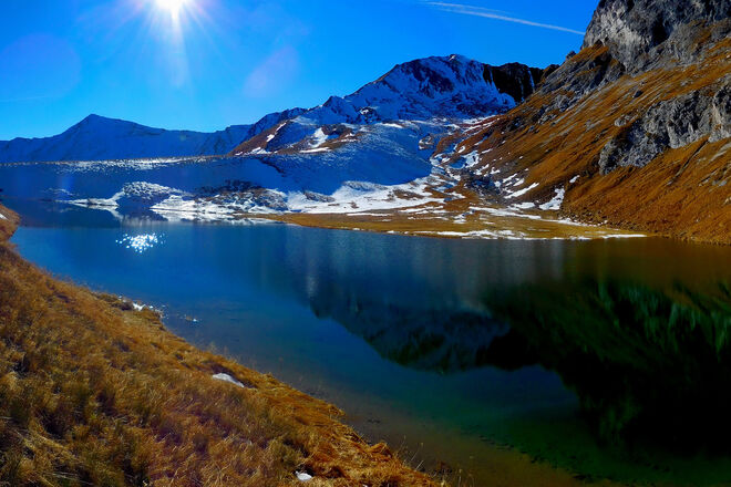 Mühlbachsee in der Mittagssonne