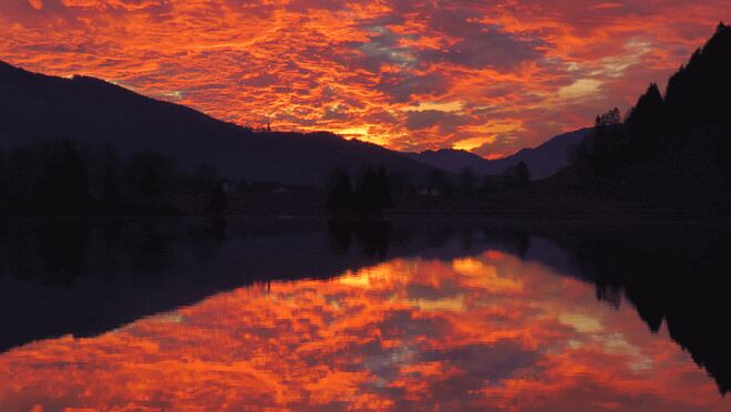 Himmel in Flammen