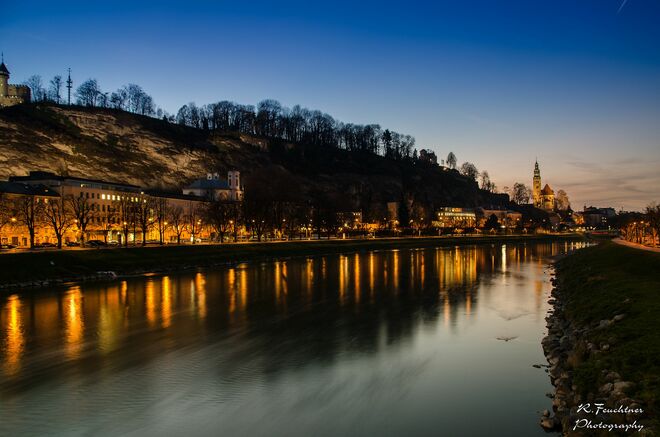 Abendstunde an der Salzach