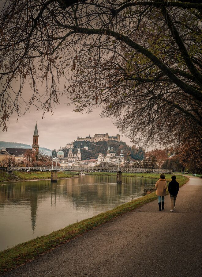 Spaziergang an der Salzach