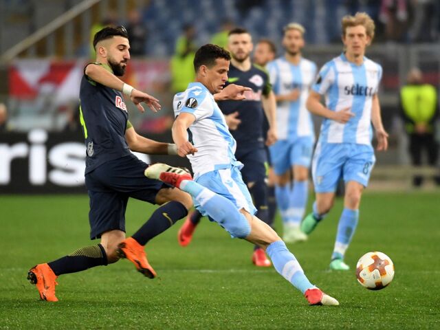 Munas Dabbur (RBS) und Ramos Luiz Felipe (Lazio) .