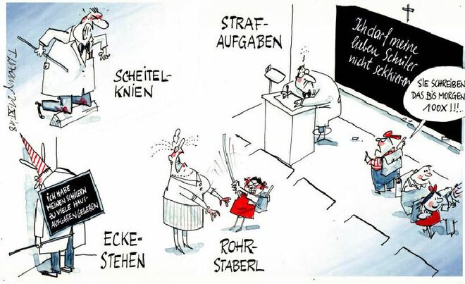 Gewalt gegen Lehrer . . .