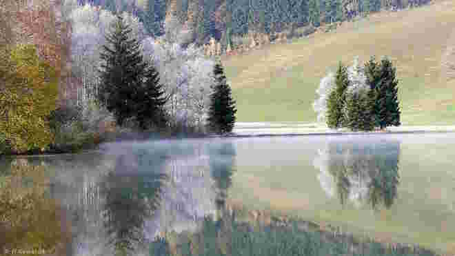 Raureifzauber im Herbst