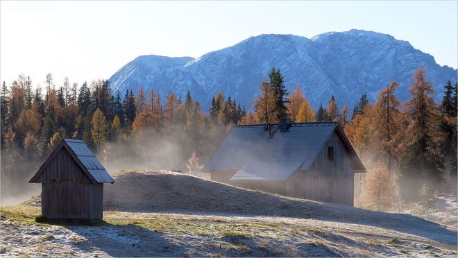 Ein Novembermorgen auf der Alm