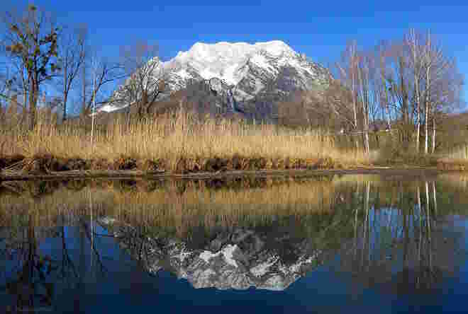 Mein Hausberg mit Spiegelbild