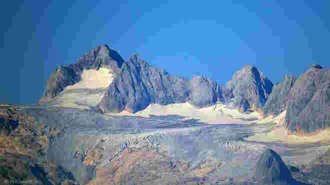 Dachsteingletscher ohne Schnee