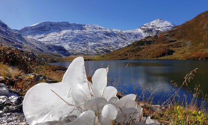 Eisskulptur am Giglachsee