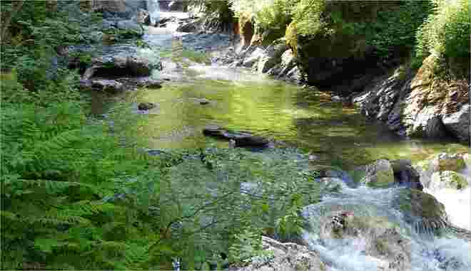 In der wildromantischen Klamm