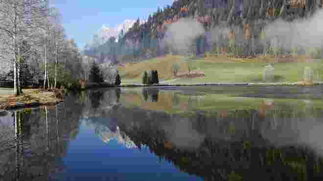 Ein stimmungsvoller Novembermorgen am See