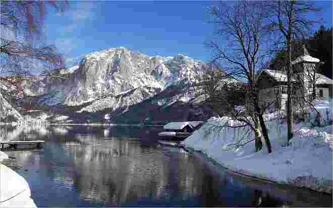 Ein schöner Wintertag in Altaussee