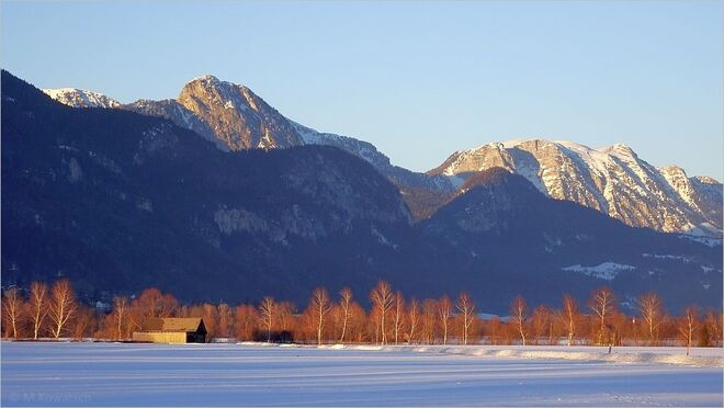 Ennstal im Licht der Abendsonne