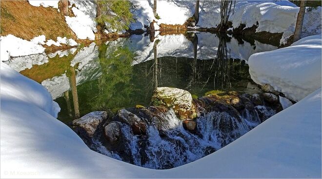 Riesenkarstquelle im Winter