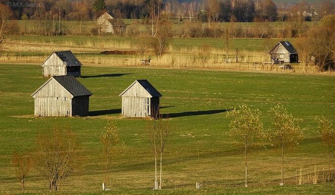 Heustadel im Abendlicht