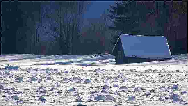 Windspielereien mit Schnee
