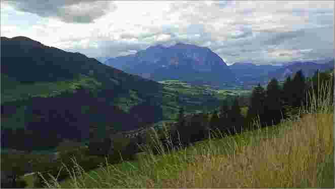 Blick vom Erlsberg ins Ennstal