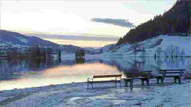 Zur Blauen Stunde am See
