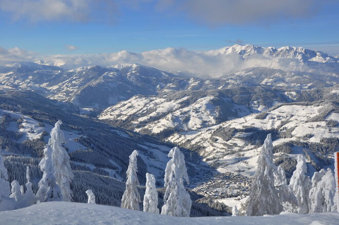 Tiefwinterlicher Blick