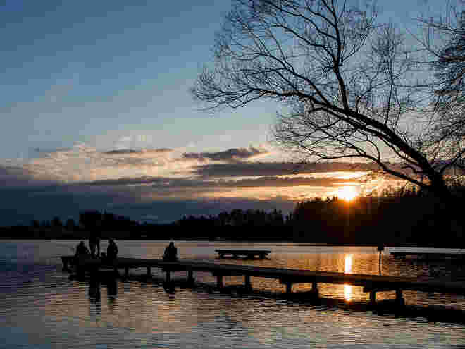 Abends am Ibmersee
