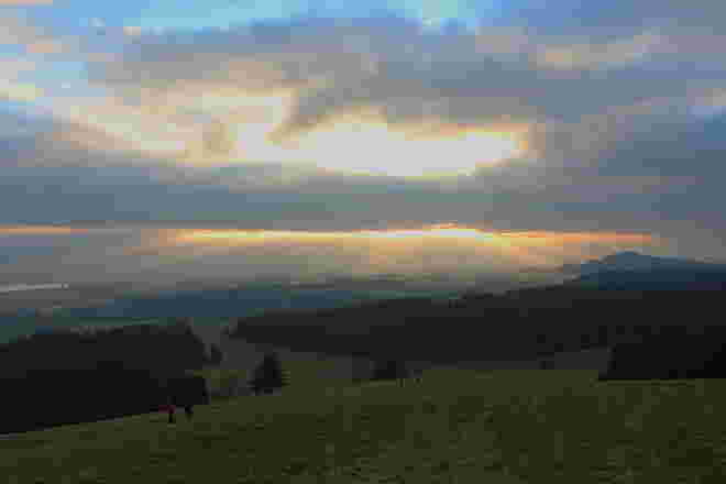 Adventsonntagabend am Tannberg