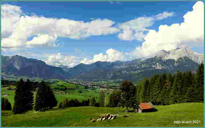 Saalfeldener Becken Herbstansicht