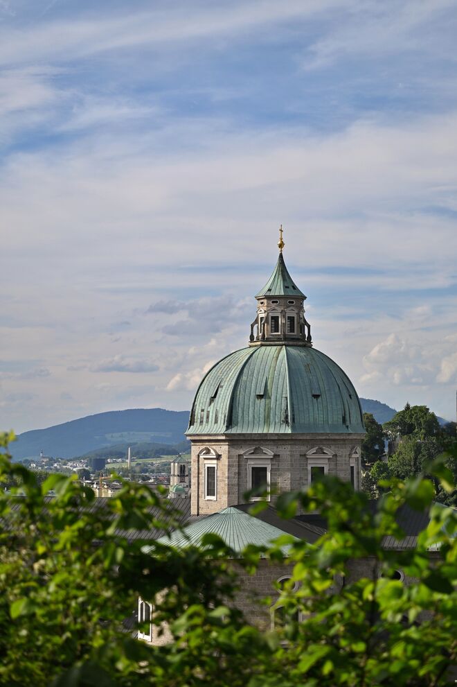 Die Kuppel vom Salzburger Dom ...