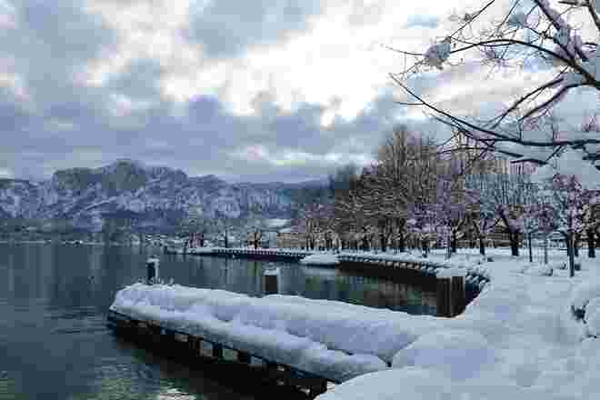 Winter an der Promenade