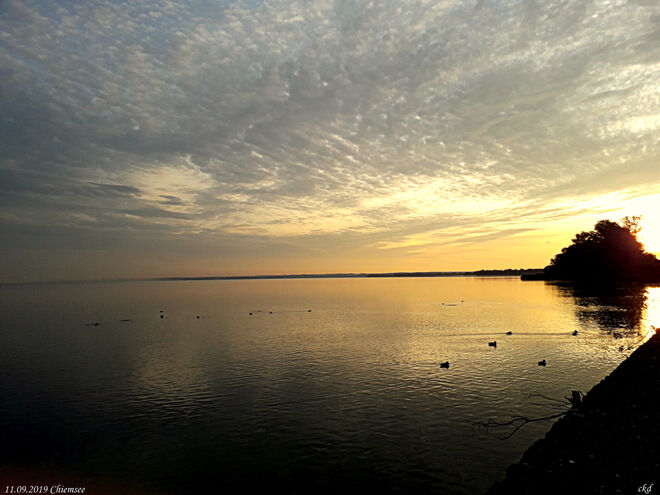Sonnenaufgang am Chiemsee