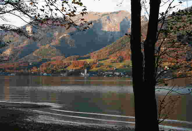 Herbstabend am Wolfgangseeufer