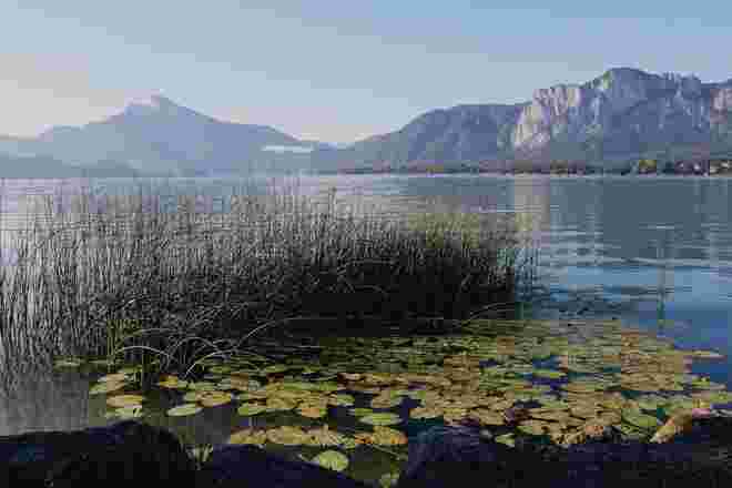 Schafberg und Drachenwand im Morgenlicht