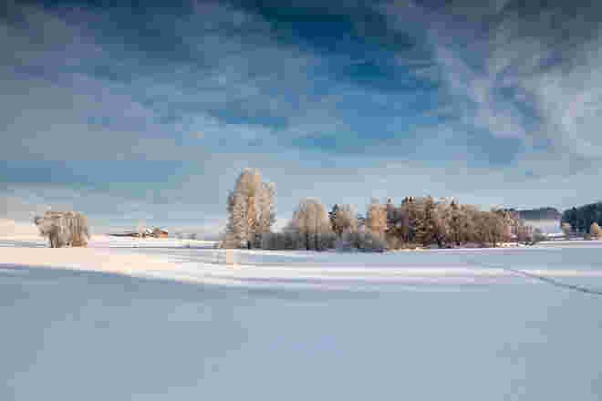 prächtiger Wintermorgen ...