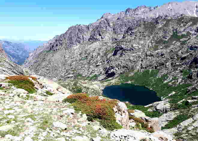 Blick auf den Melo-See