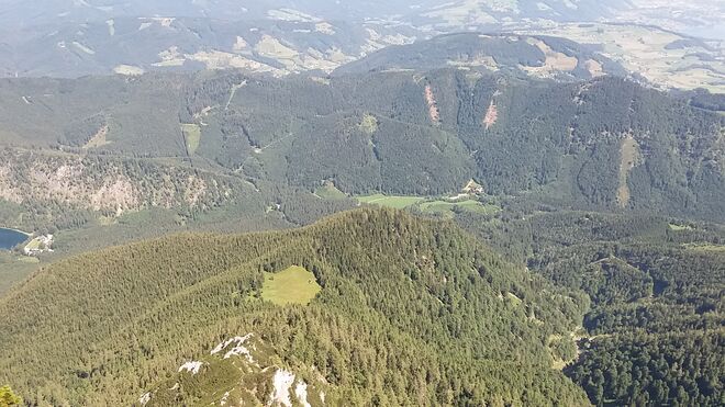 Vergangenheit - vor einem Jahrhundert bewirtschaftete Alm