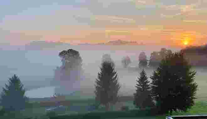 Mystischer Sonnenaufgang