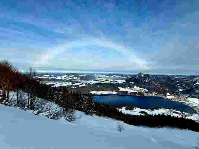 Haloerscheinung überm Fuschlsee
