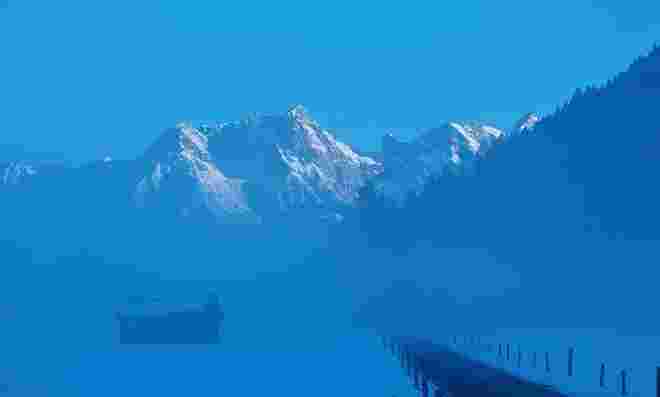 Mystische blaue Stunde