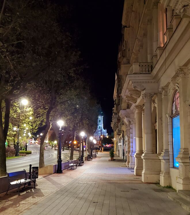 Abendstimmung in meiner Heimatstadt 