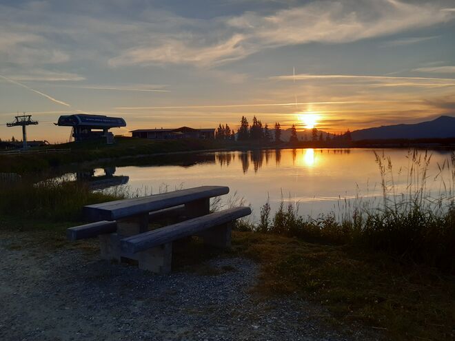 Sonnenaufgang Grafenbergsee