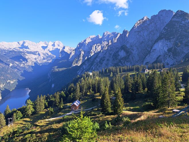 Blick zum Gosausee und Dachstein