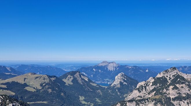 Blick über die Gipfel nach St. Wolfgang