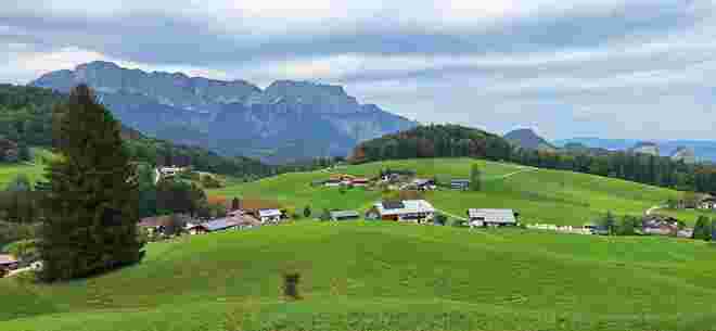 Blick vom Dürrnberg
