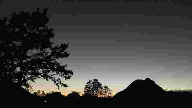 Abend über dem Hochstaufen
