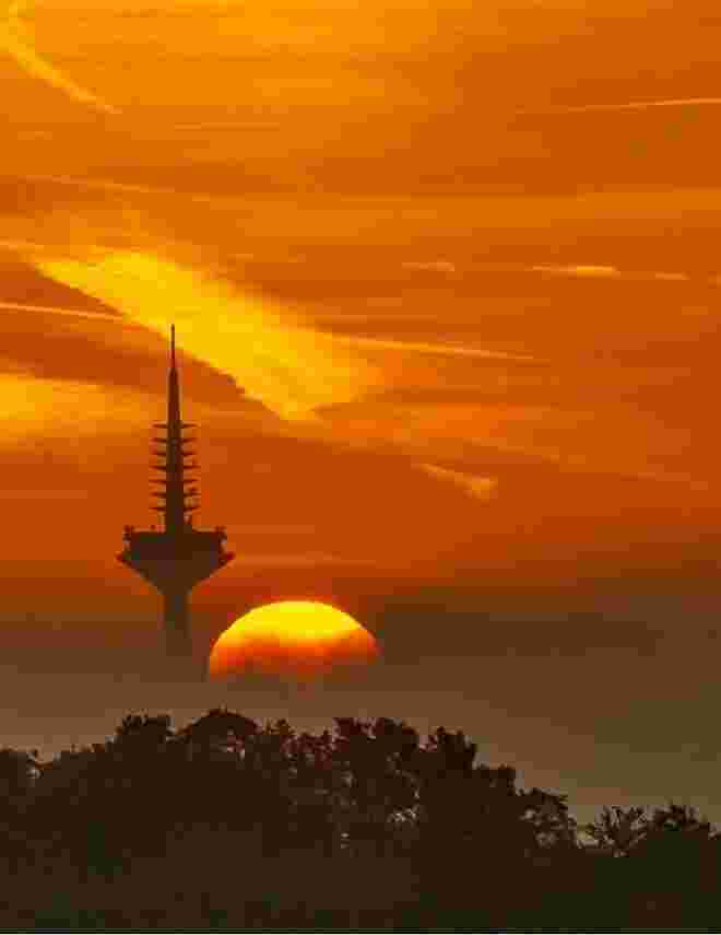Sonne geht langsam unter