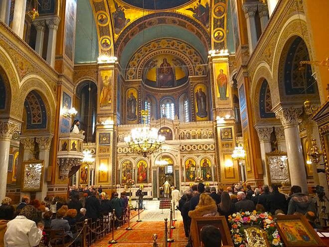 orthodoxes Hochamt zu Palmsonntag