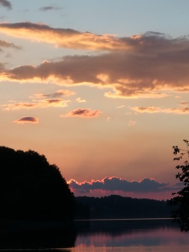 Abend  leuchten  am Fuschlsee 