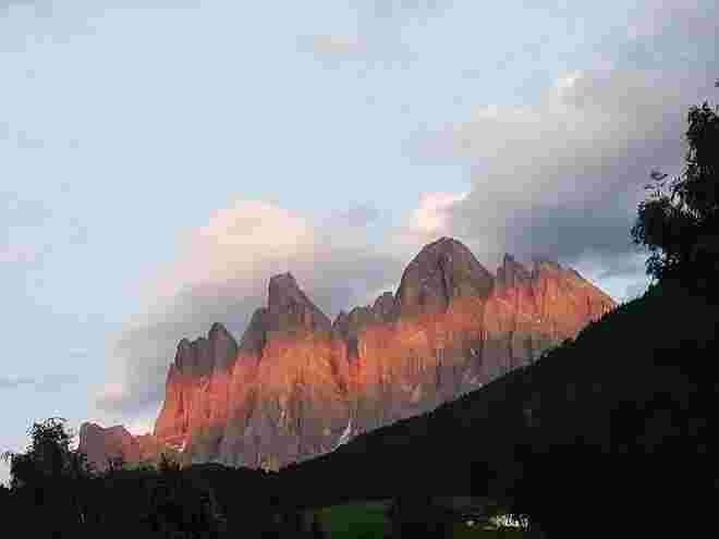 Streifen der Abendsonne