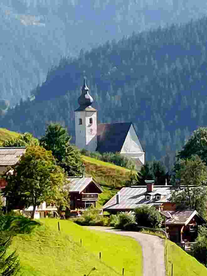 A Kircherl und a Dorf  ....