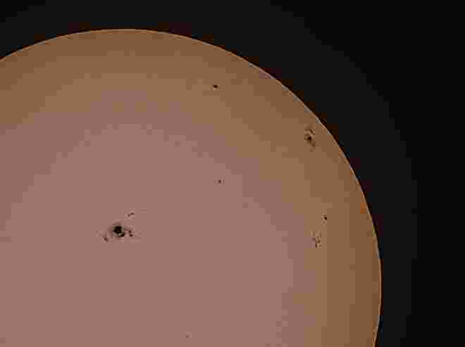 Ein Blick auf die Sonne. 